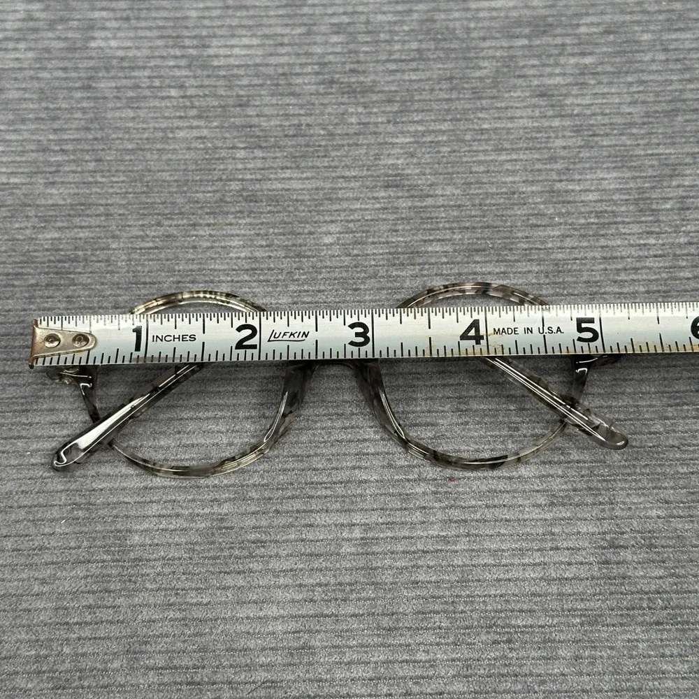 Firmoo Grey Marble Round Y2K Eyeglass Frames DBSN62204 48-21-138 C08 Full Rim